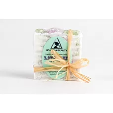Barra de jabón de lavanda hecha a mano natural relajante hidratante cuerpo y piel 100% puro