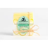main Citronnelle barre de savon fait corps naturel hydratant relaxant & amp; une peau pure