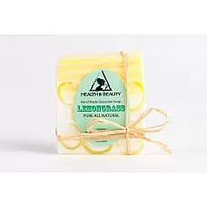 Barra de jabón de hierba de limón hecha a mano natural relajante hidratante cuerpo y piel puros