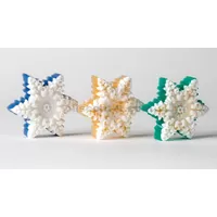 Christmas handmade snowflake soap all natural perfect gift lot of 3 bars