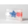 Patriótico spangled banner star todo regalo hecho a mano natural barra de jabón de glicerina 3 oz