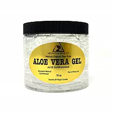 Gel de aloe vera hidratante natural orgánico prensado en frío 16 oz