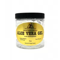 Gel de aloe vera hidratante natural orgánico prensado en frío 8 oz