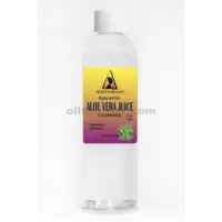 Jugo de aloe vera orgánico hoja entera humectante natural materia prima 4 oz