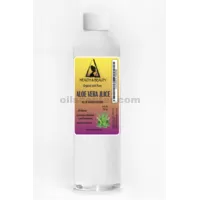 Jugo de aloe vera orgánico hoja entera humectante natural materia prima 8 oz