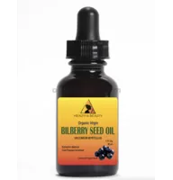 BILBERRY / BLUEBERRY Seed OIL Non Raffinée Vierge Biologique Pressée à Froid Pure compte-gouttes en verre 1 oz