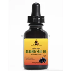 BILBERRY / BLUEBERRY Seed OIL Unrefined Organic Virgin Cold Pressed Pure glass dropp 1 oz