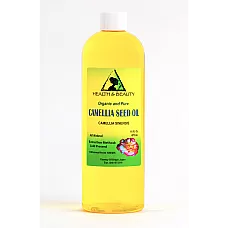 Camellia / camelia seed oil unrefined organic carrier cold pressed 100% pure 16 oz