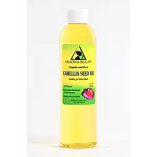 Camellia / camelia seed oil unrefined organic carrier cold pressed 100% pure 8 oz