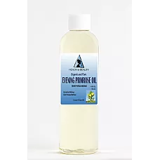Evening primrose oil refined organic carrier cold pressed pure 4 oz