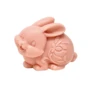 Jabón en barra con forma de conejito de Pascua rosa en 3D, hecho a mano, totalmente natural, hidratante para el cuerpo y la piel