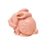 Jabón en barra con forma de conejito de Pascua rosa en 3D, hecho a mano, totalmente natural, hidratante para el cuerpo y la piel