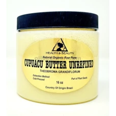 Cupuacu Butter Unrefined Organic Extra Virgin Cold Pressed Raw Pure 16 oz, 1 lb