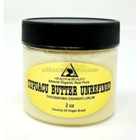 Cupuacu Butter Unrefined Organic Extra Virgin Cold Pressed Raw Pure 2 oz