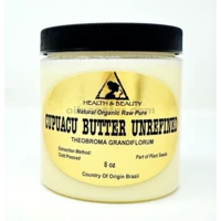 Cupuacu Butter Unrefined Organic Extra Virgin Cold Pressed Raw Pure 8 oz