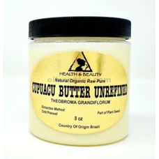 Cupuacu Butter Unrefined Organic Extra Virgin Cold Pressed Raw Pure 8 oz
