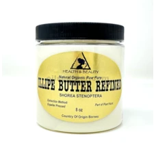 Illipe Nut Butter Refined Organic Natural Raw Grade A Fresh 100% Pure 8 oz