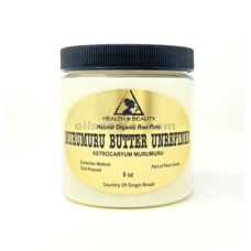 Murumuru Butter Unrefined Organic Extra Virgin Natural Raw 100% Pure 8 oz