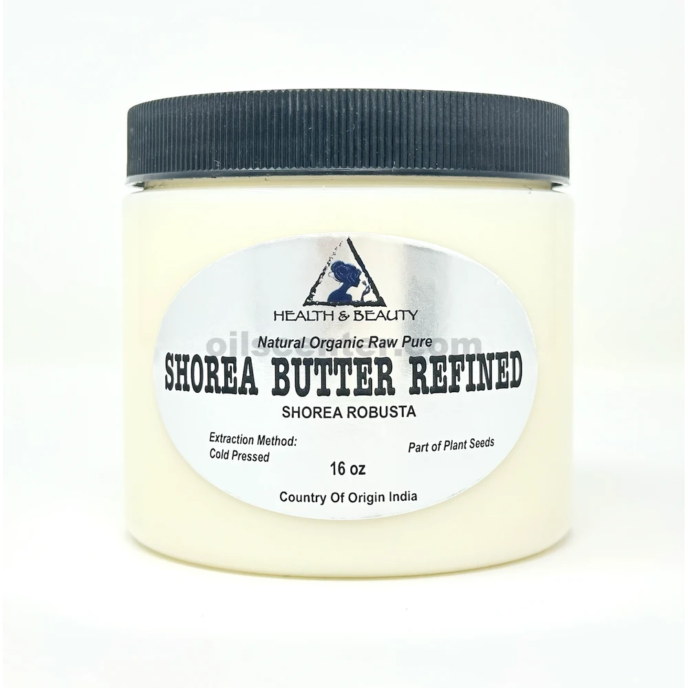 Shorea / Beurre de sel raffiné biologique naturel cru de qualité supérieure frais pur 64 oz, 4 lb
