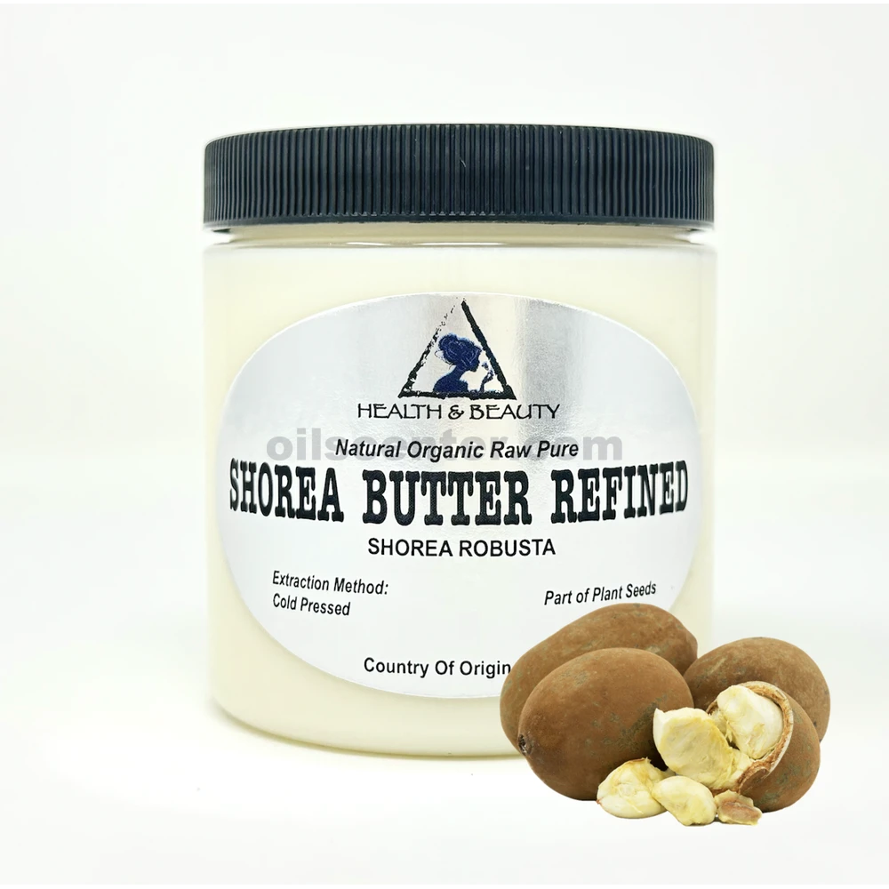 Mantequilla Shorea/Sal Refinada Orgánica Natural Cruda Calidad Premium Fresca Pura 8 oz