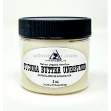 Mantequilla de Tucuma Sin Refinar Orgánica Extra Virgen Natural Cruda 100% Pura 2 oz