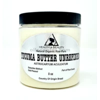 Mantequilla de Tucuma Sin Refinar Orgánica Extra Virgen Natural Cruda 100% Pura 8 oz