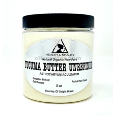 Mantequilla de Tucuma Sin Refinar Orgánica Extra Virgen Natural Cruda 100% Pura 8 oz