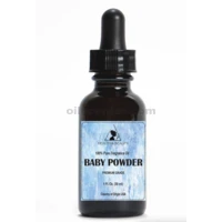Baby Powder Fragancia Aceite orgánico premium 100% puro gotero de vidrio 1.0 oz, 30 ml