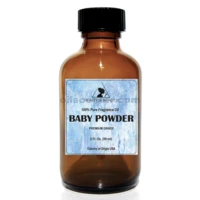 Aceite de fragancia en polvo para bebés orgánico premium 100% botella de vidrio puro 2.0 oz, 59 ml