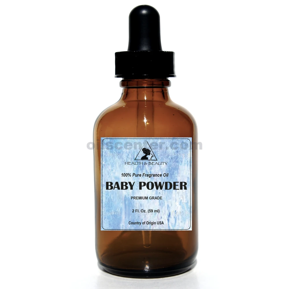 Baby powder fragrance oil organic premium 100% pure glass dropper 2.0 oz, 59 ml