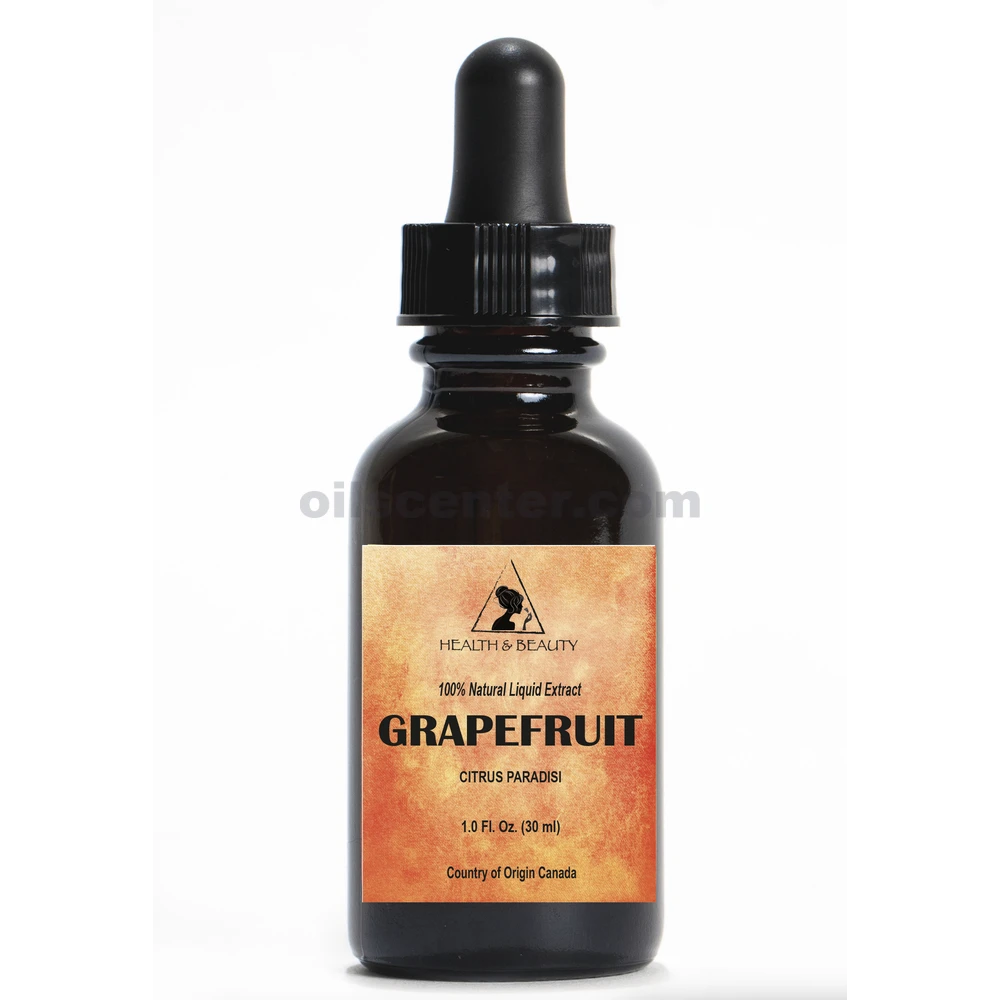Extrait liquide de pamplemousse 100 % naturel (standardisé) Compte-gouttes en verre 1.0 oz