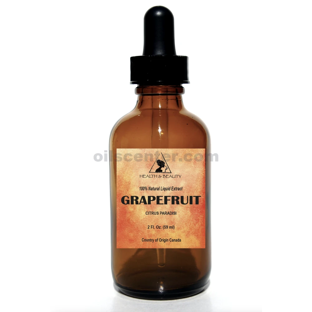 Extrait liquide de pamplemousse 100 % naturel (standardisé) Compte-gouttes en verre 2 oz