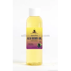 Aceite de baya de Acai refinado orgánico prensado en frío premium natural puro 2 oz