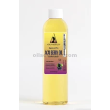 Aceite de baya de Acai refinado orgánico prensado en frío premium natural puro 8 oz