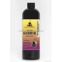 Aceite de baya Acai sin refinar virgen orgánica pura 64 oz