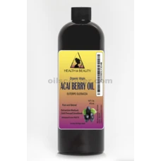 Aceite de baya Acai sin refinar virgen orgánica pura 48 oz