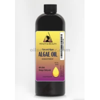 Huile d'algues végétalienne DHA-40 % Acides gras oméga-3, pure et naturelle, 16 oz