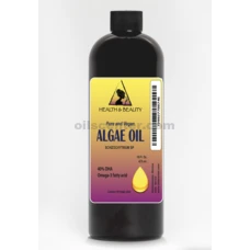 Huile d'algues végétalienne DHA-40 % Acides gras oméga-3, pure et naturelle, 16 oz