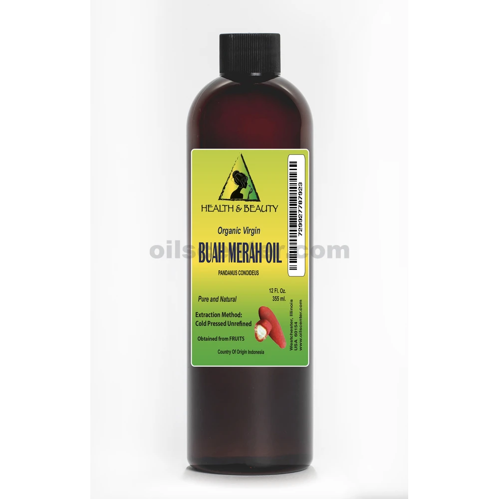 Aceite Buah Merah Sin Refinar, Orgánico, Virgen, Natural, 100% Puro 12 oz