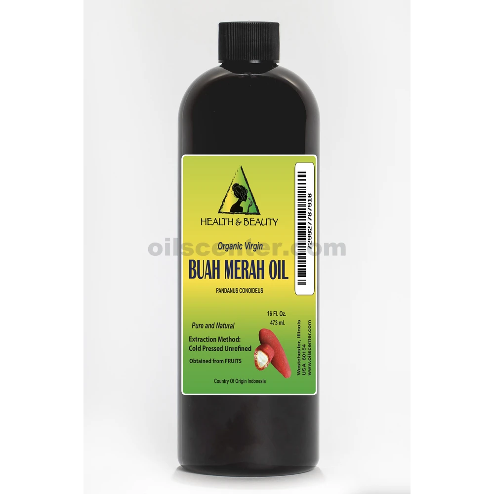 Huile de Buah Merah Bio Vierge Naturelle Non Raffinée 100 % Pure 16 oz