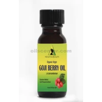 Huile de graines de baies de Goji, vierge biologique non raffinée, bouteille en verre 100 % pur, 0,5 oz