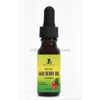Huile de graines de baies de Goji, vierge biologique non raffinée, compte-gouttes en verre 100 % pur, 0,5 oz