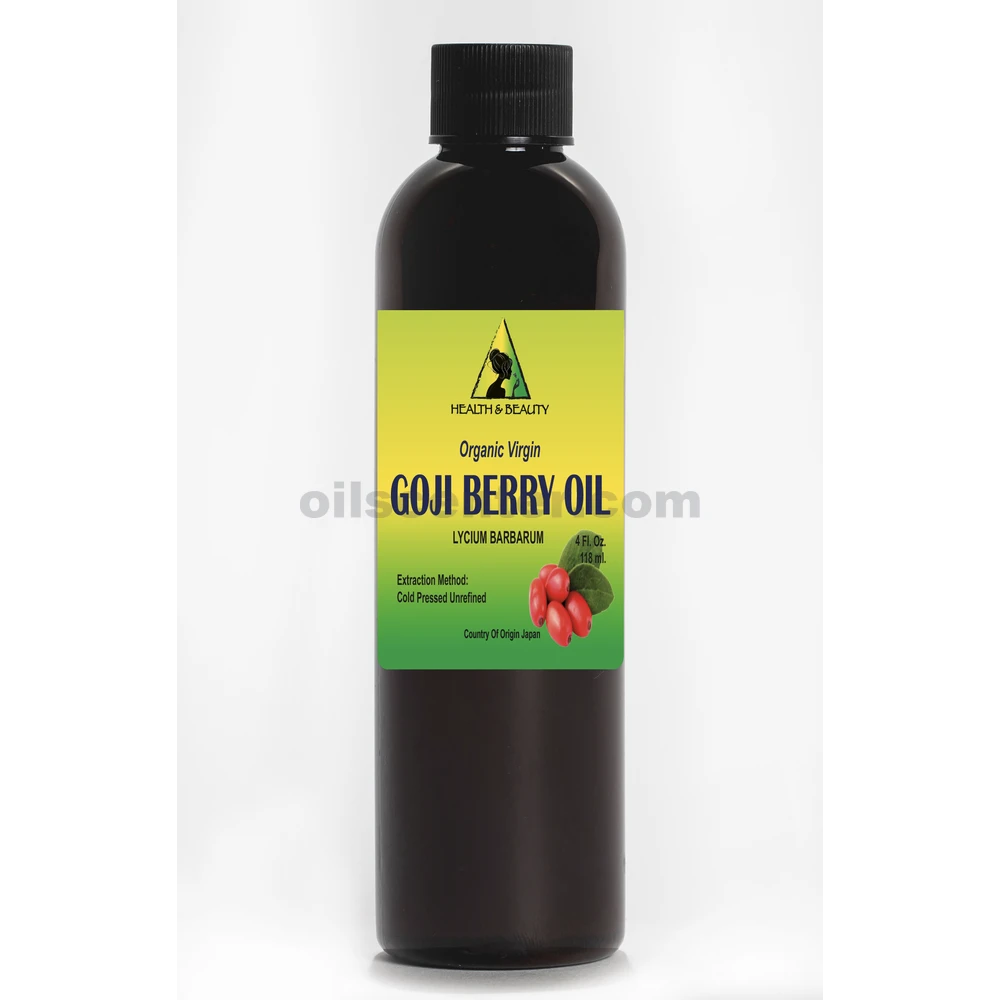 Huile de graines de baies de Goji vierge biologique non raffinée 100 % pure 4 oz