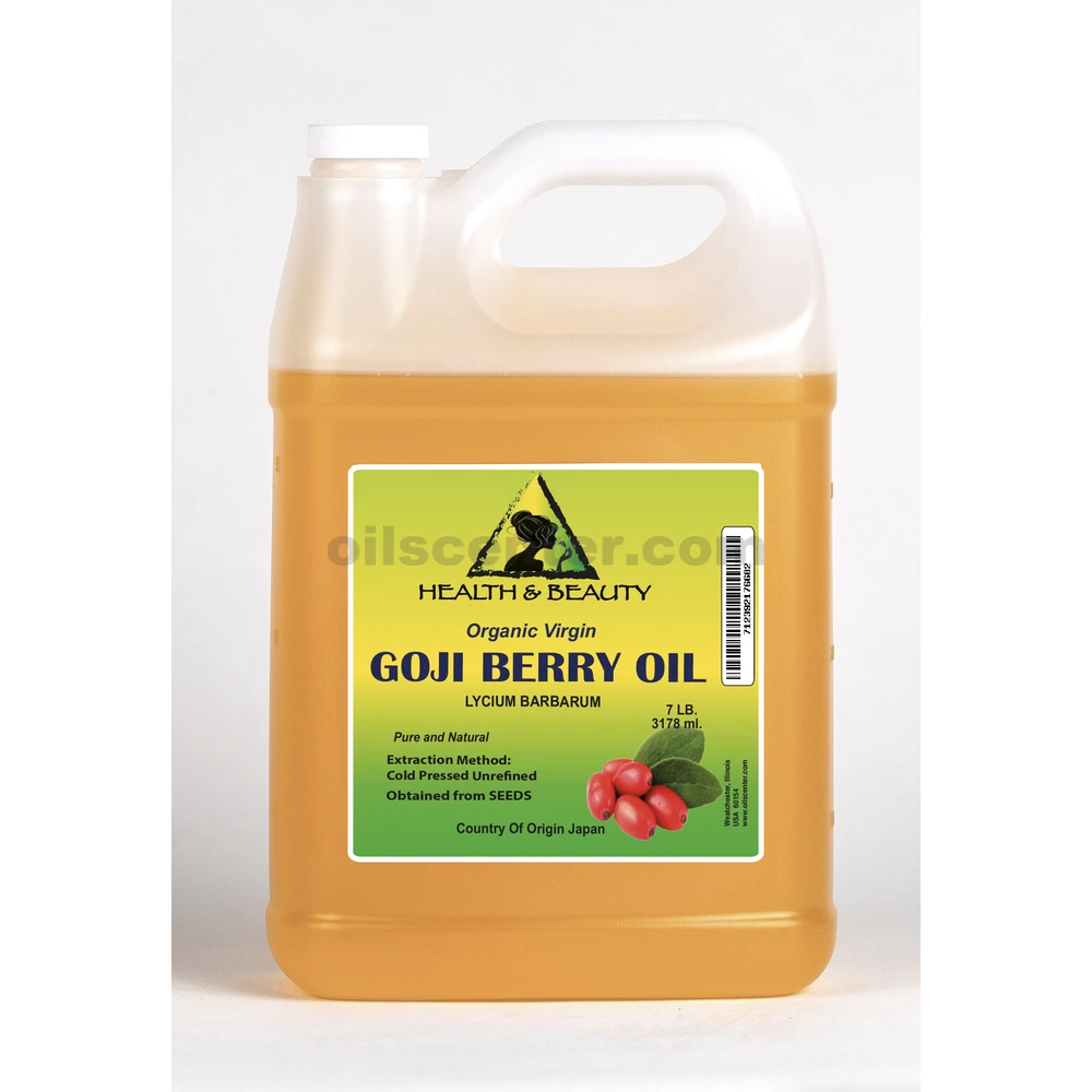 Aceite de semilla de baya de Goji puro virgen orgánico sin refinar 7 lb