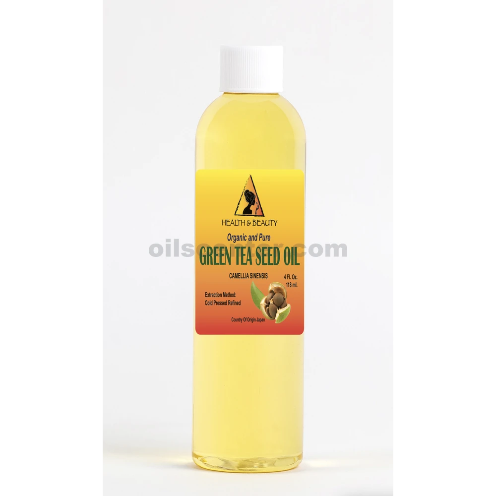 Green Tea Seed Oil Refined Organic Cold Pressed Natural Raw 100% Pure 4 oz