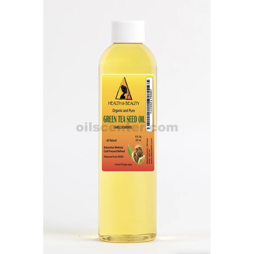 Green Tea Seed Oil Refined Organic Cold Pressed Natural Raw 100% Pure 8 oz