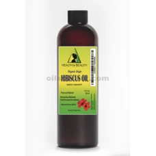 Hibiscus Seed Oil Unrefined Organic Virgin Carrier Cold Pressed Natural 100% Pure 12 oz