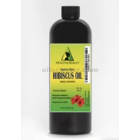 Hibiscus Seed Oil Unrefined Organic Virgin Carrier Cold Pressed Natural 100% Pure 48 oz