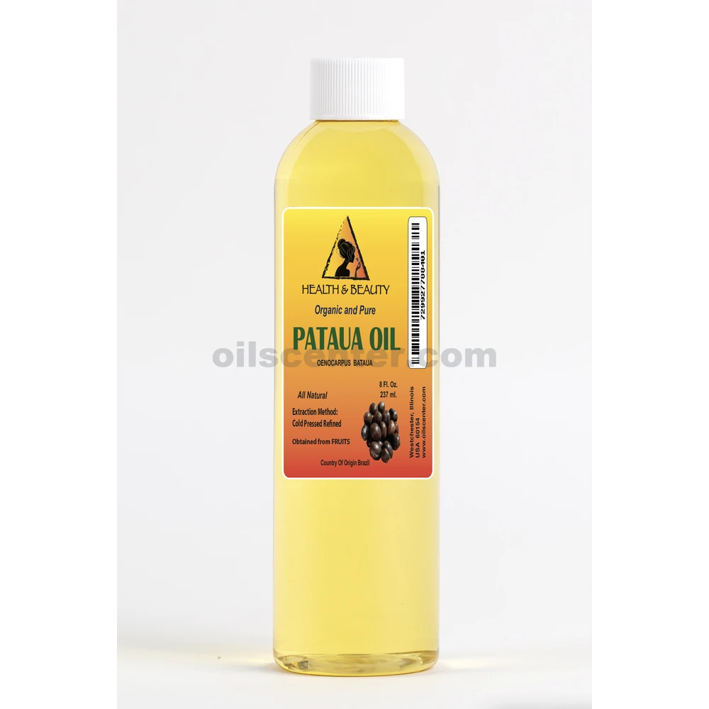 Aceite de Pataua / Seje, Orgánico, Refinado, Prensado en Frío, Natural, 100 % Puro 8 oz