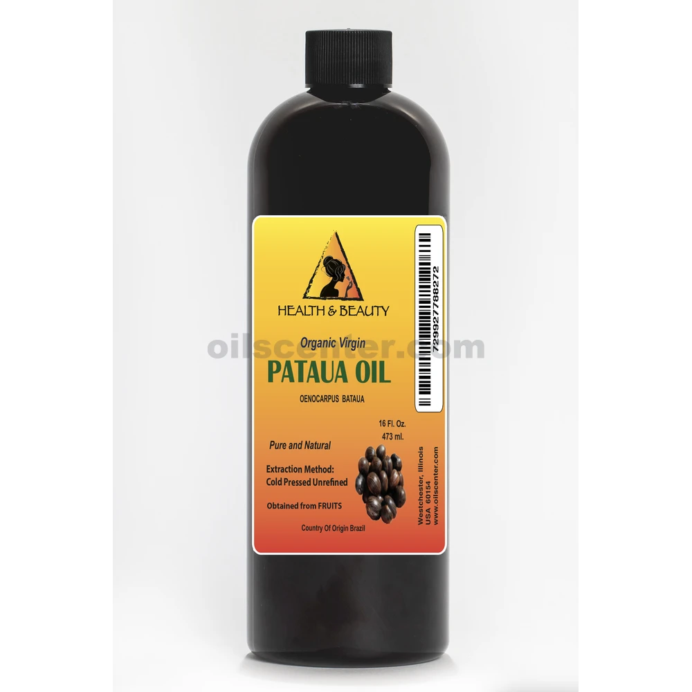 Aceite de Pataua/Seje, Virgen Orgánico Sin Refinar, Prensado en Frío 16 oz